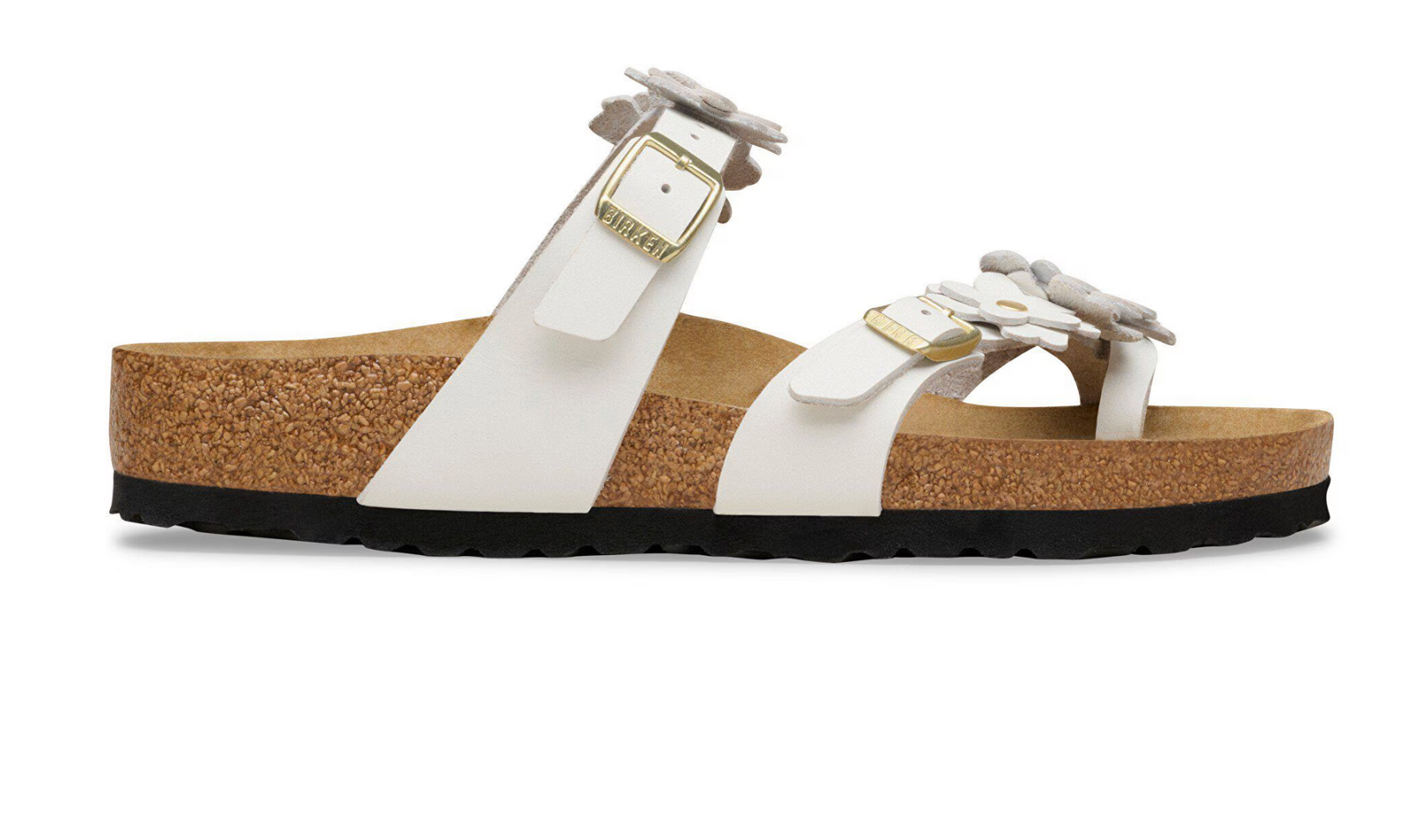Birkenstock W Mayari FLOWER EMBELLISHMENT WHITE - REGULAR