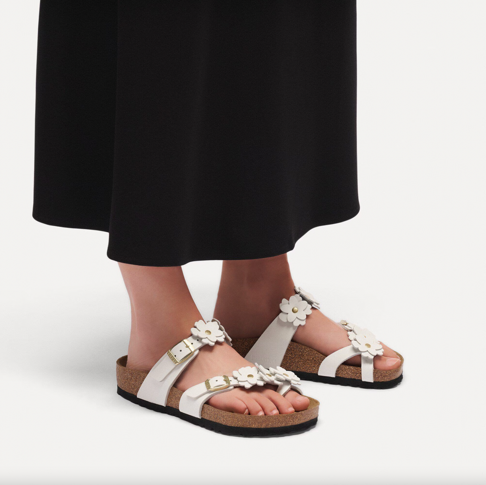 Birkenstock W Mayari FLOWER EMBELLISHMENT WHITE - REGULAR