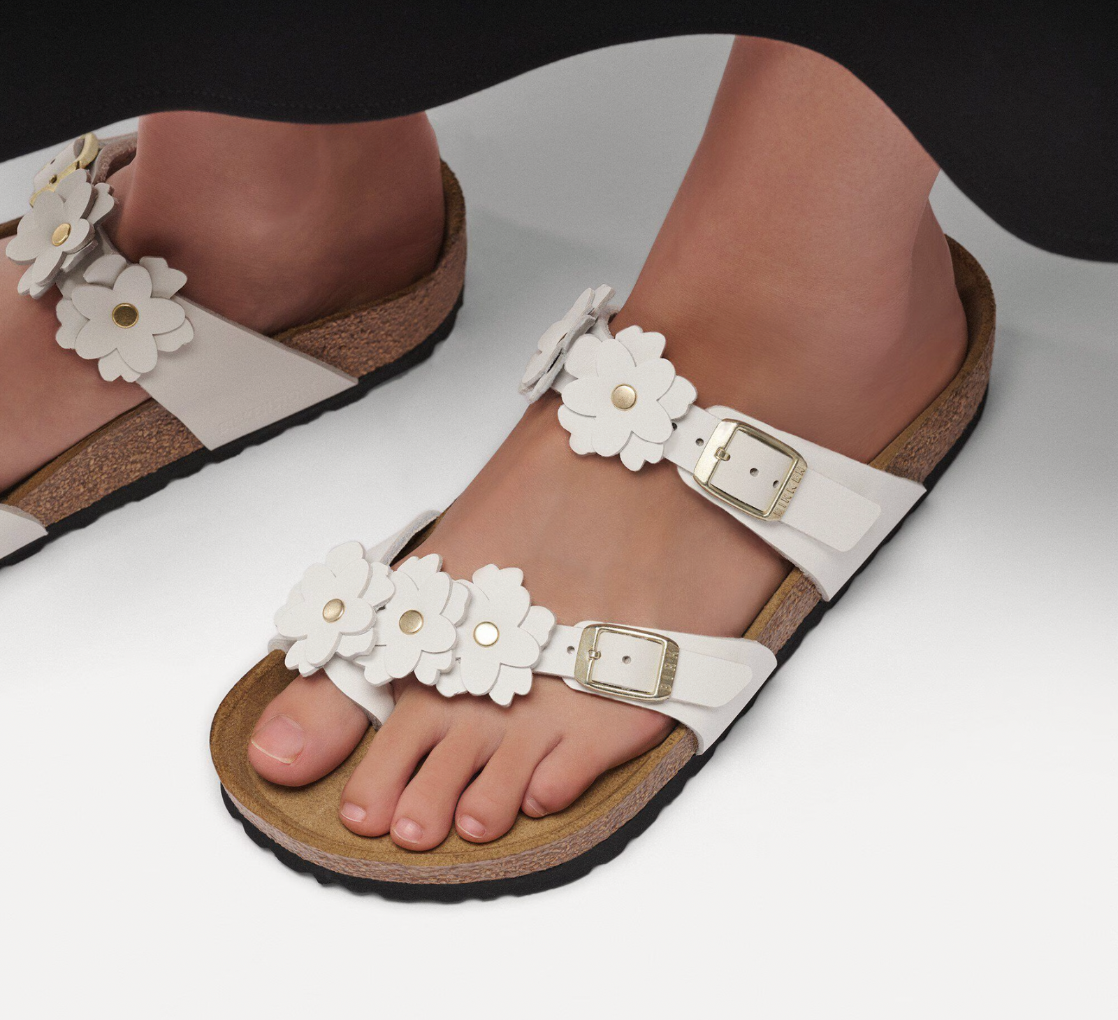 Birkenstock W Mayari FLOWER EMBELLISHMENT WHITE - REGULAR