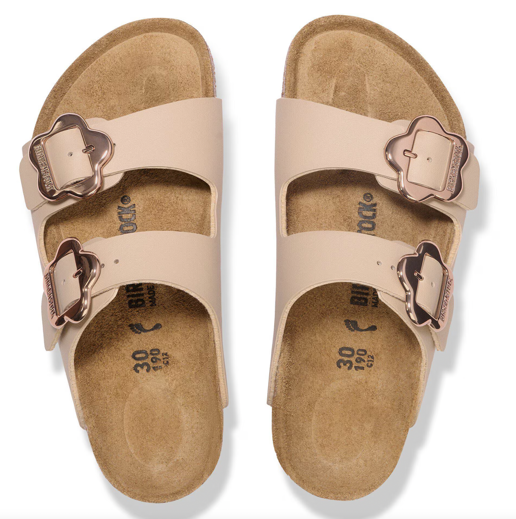 Birkenstock Kid's Arizona Flower Buckle SANDCASTLE