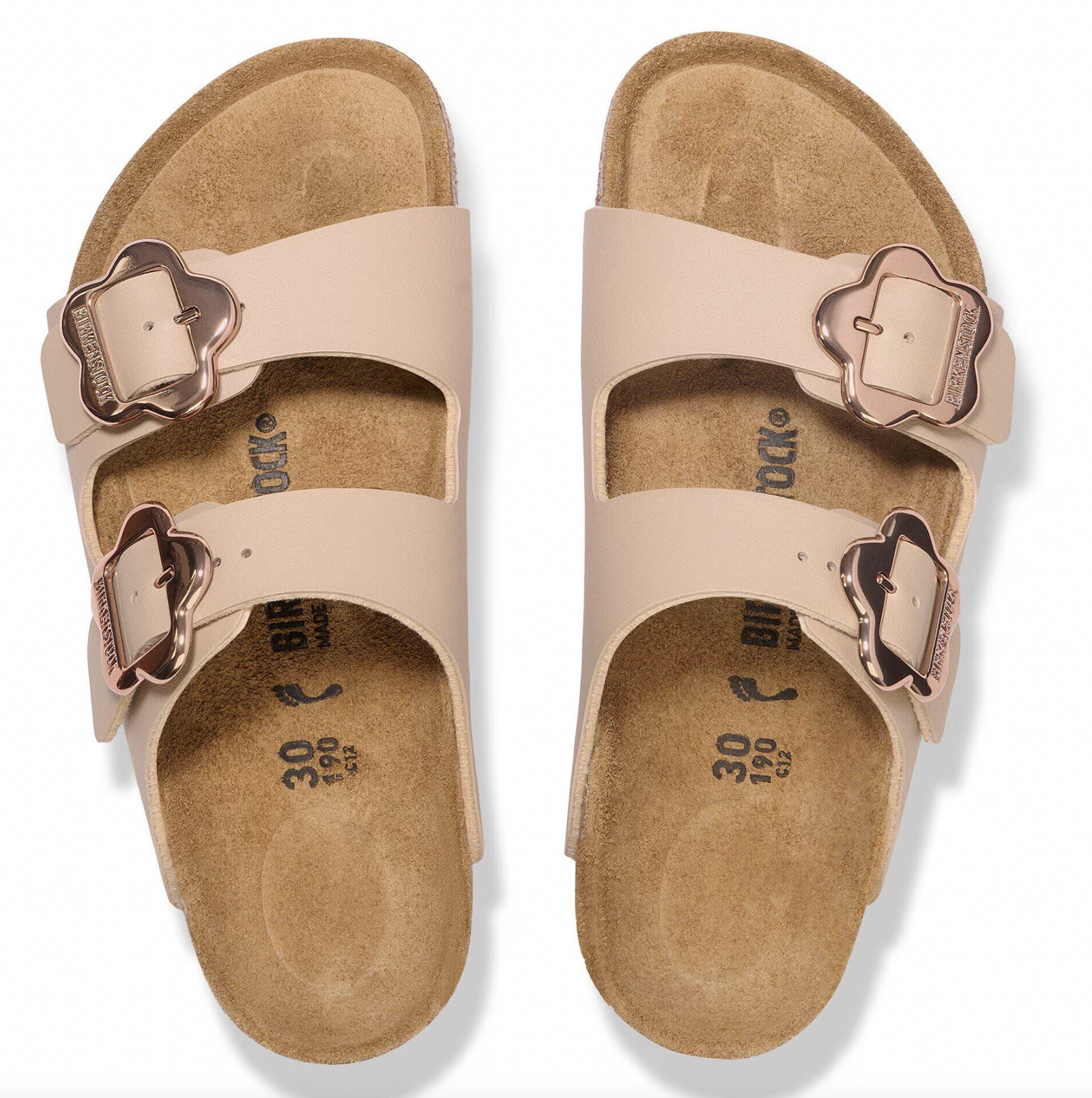 Birkenstock Kid's Arizona Flower Buckle SANDCASTLE