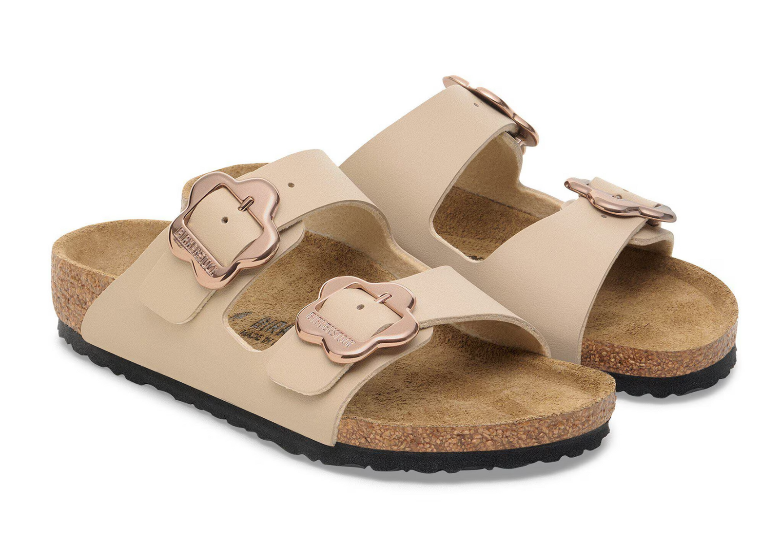 Birkenstock Kid's Arizona Flower Buckle SANDCASTLE