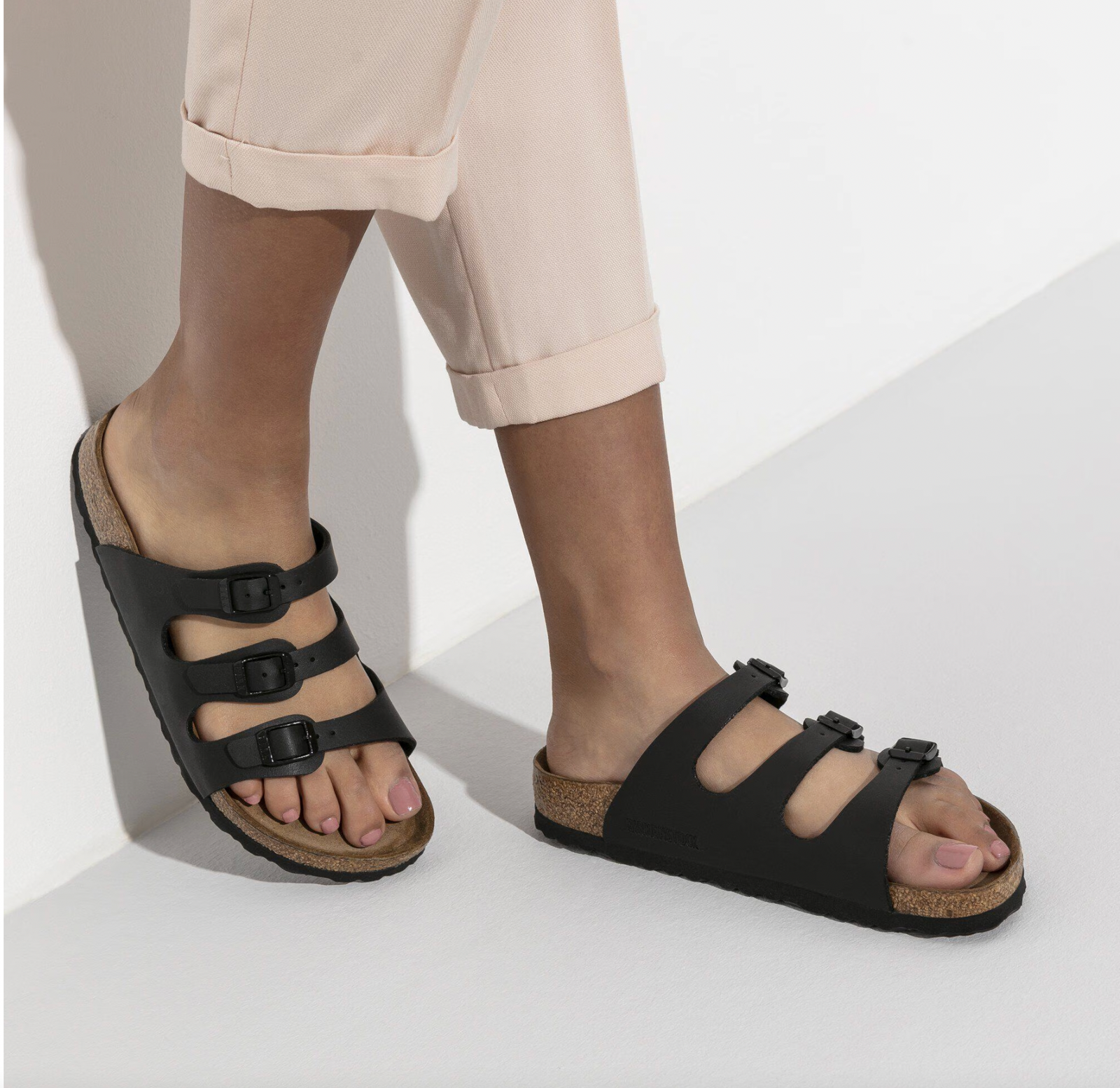 Birkenstock W Florida BS Synthetic BLACK - REGULAR