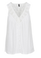 North River W Saratoga Crochet Tank WHITE