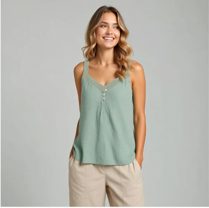 North River W Tanglewood Sleeveless Tank ICEBERG