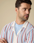 Flag & Anthem M SS Acworth Button Front Sweater RED/WHITE/BLUE