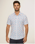Flag & Anthem M SS Sayreville Americana Performance Shirt WHITE/MAUVE/BLUE