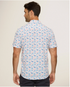 Flag & Anthem M SS Sayreville Americana Performance Shirt WHITE/MAUVE/BLUE