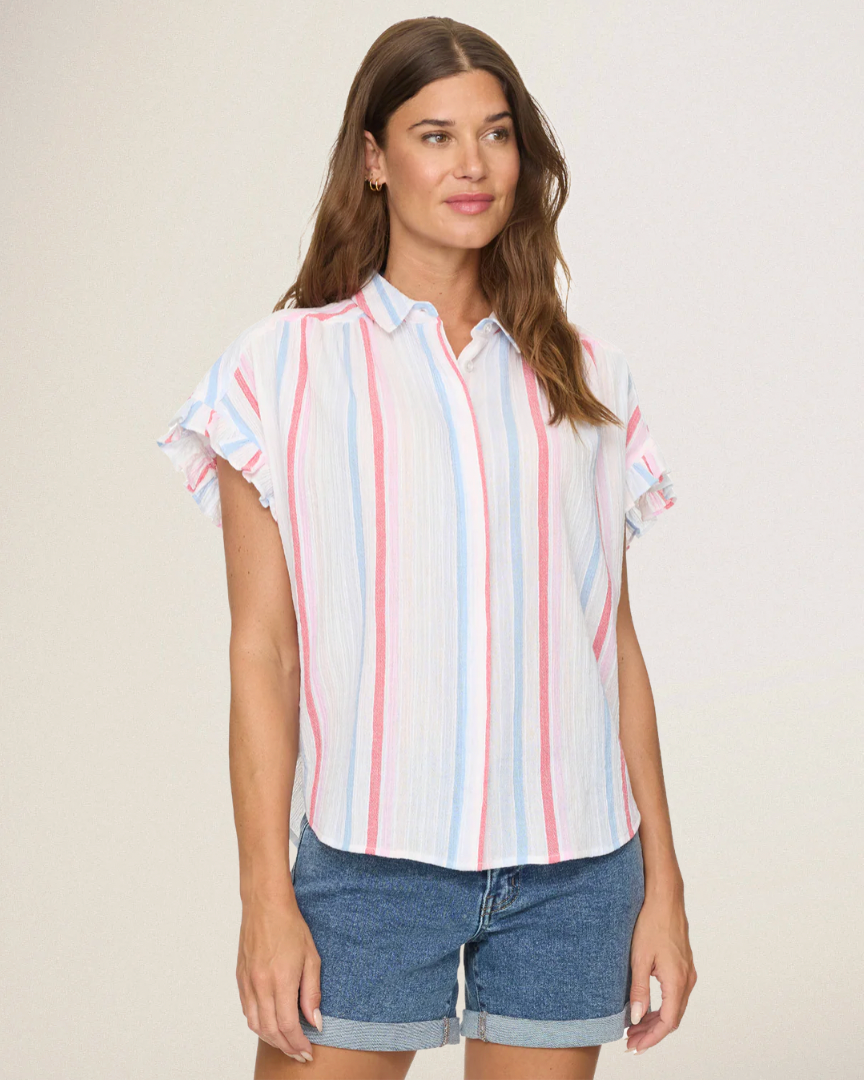 Flag & Anthem W Roseville Dolman MULTI STRIPE