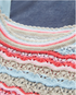 Flag & Anthem W Dale Sweater Tank RED / PINK STRIPE