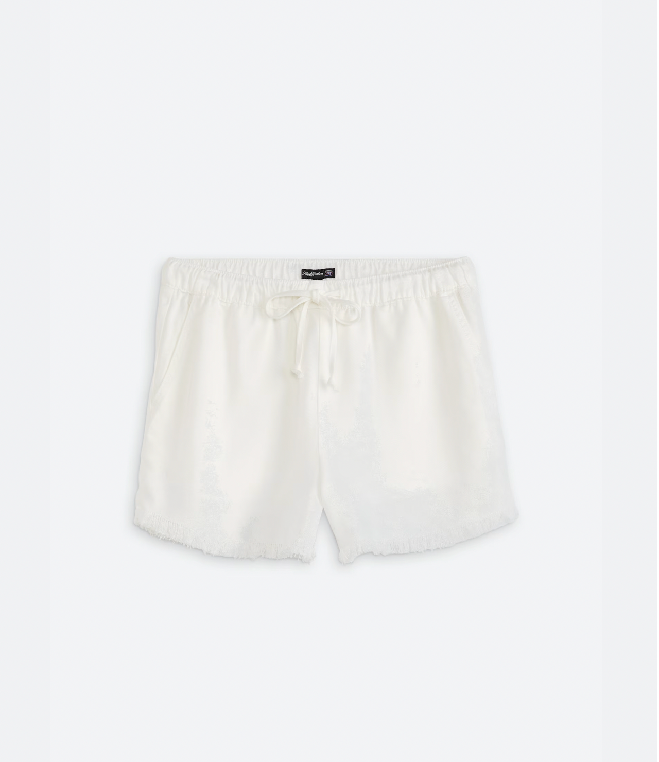 Flag & Anthem W Mabel Frayed Drawstring Short WHITE
