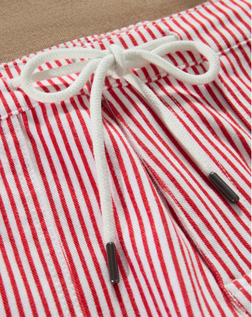 Flag & Anthem W Buffy Drawstring Rail Road Short RED/WHITE