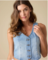Flag & Anthem W Landen Denim Vest MEDIUM WASH