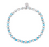 Pura Vida Ball Bead & Stone Stretch Bracelet SILVER