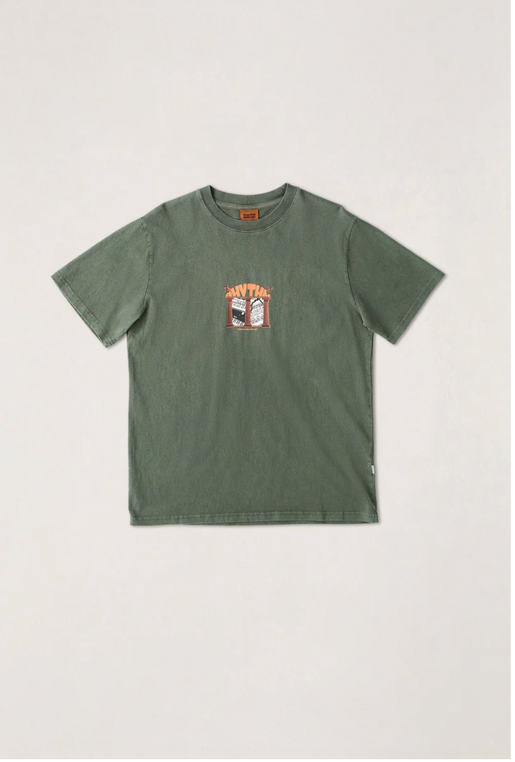 Rhythm M SS Portico Vintage Tee FOREST