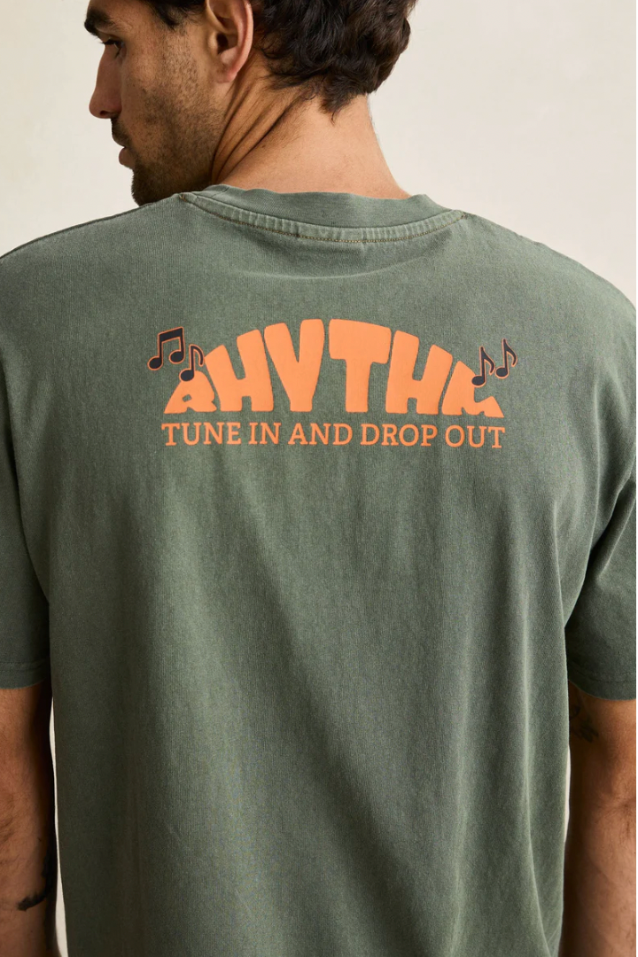 Rhythm M SS Portico Vintage Tee FOREST