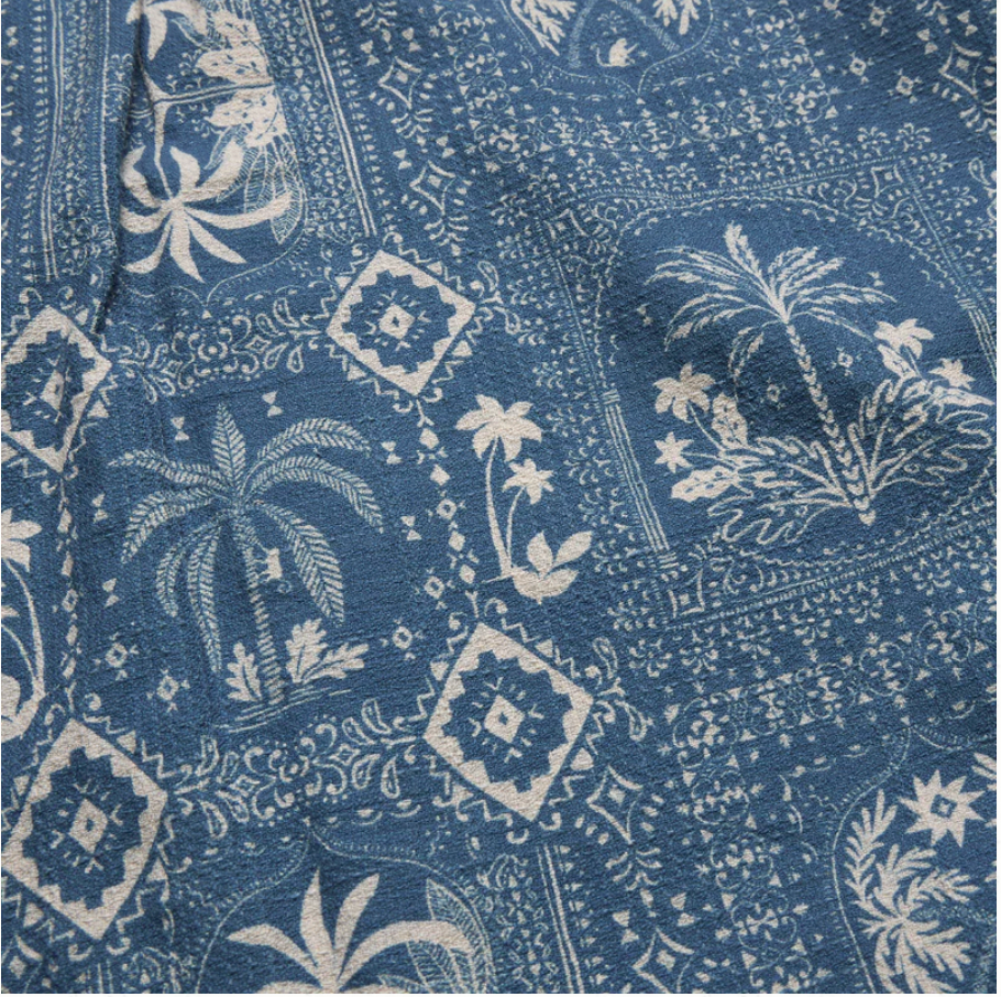 Howler Bros M SS Shores Club Shirt PALMETTO PROPHECY STORM BLUE
