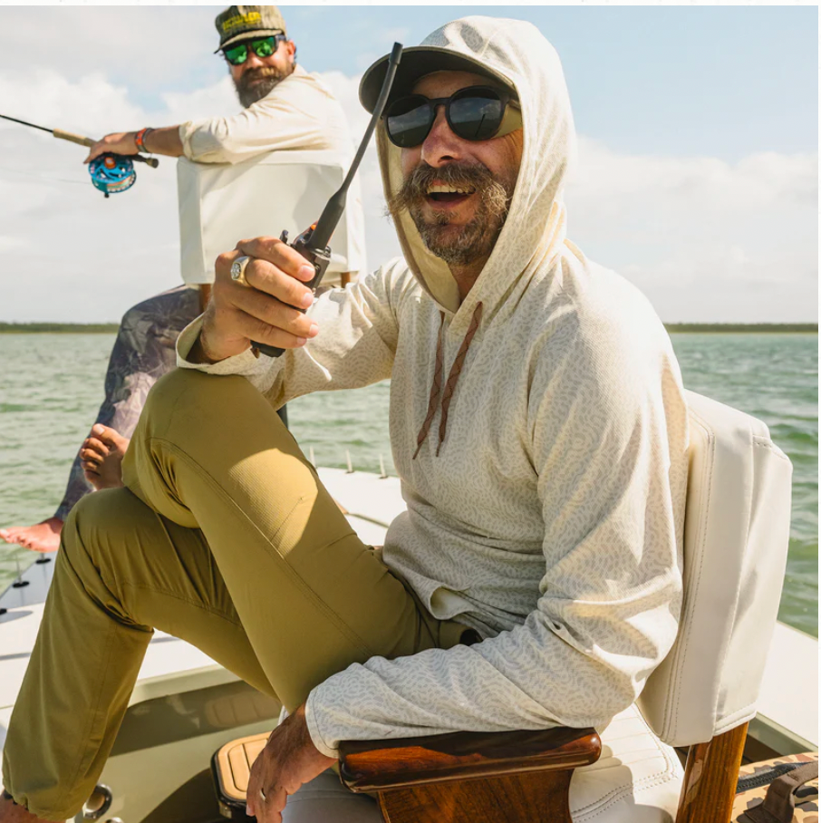 Howler Bros M Loggerhead Hoodie POND PATTERN BONE