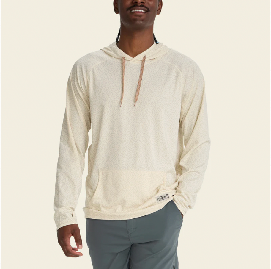 Howler Bros M Loggerhead Hoodie POND PATTERN BONE