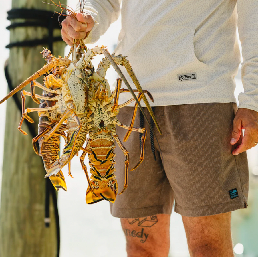 Howler Bros M Loggerhead Hoodie POND PATTERN BONE
