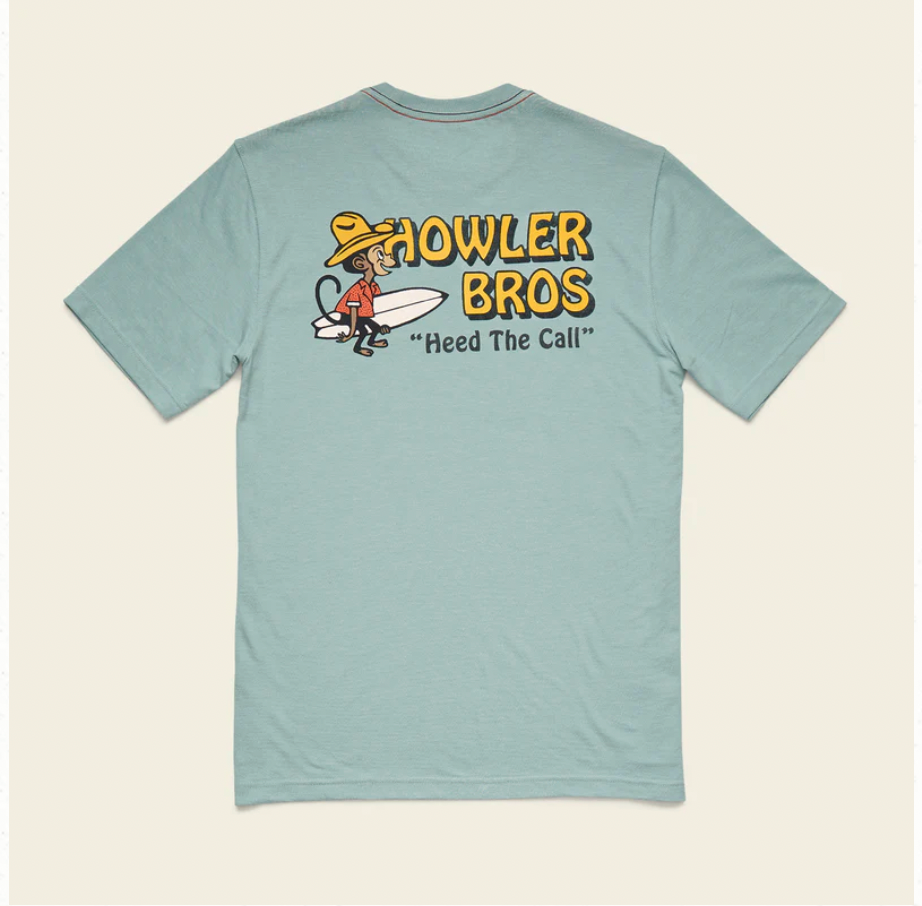 Howler Bros M SS El Monito Surfs Tee RIVIERA BLUE