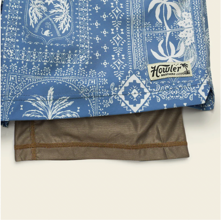 Howler Bros M Deep Set Boardshort PALMETTO PROPHECY STORM BLUE