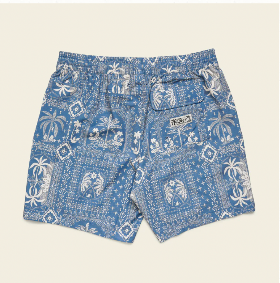 Howler Bros M Deep Set Boardshort PALMETTO PROPHECY STORM BLUE