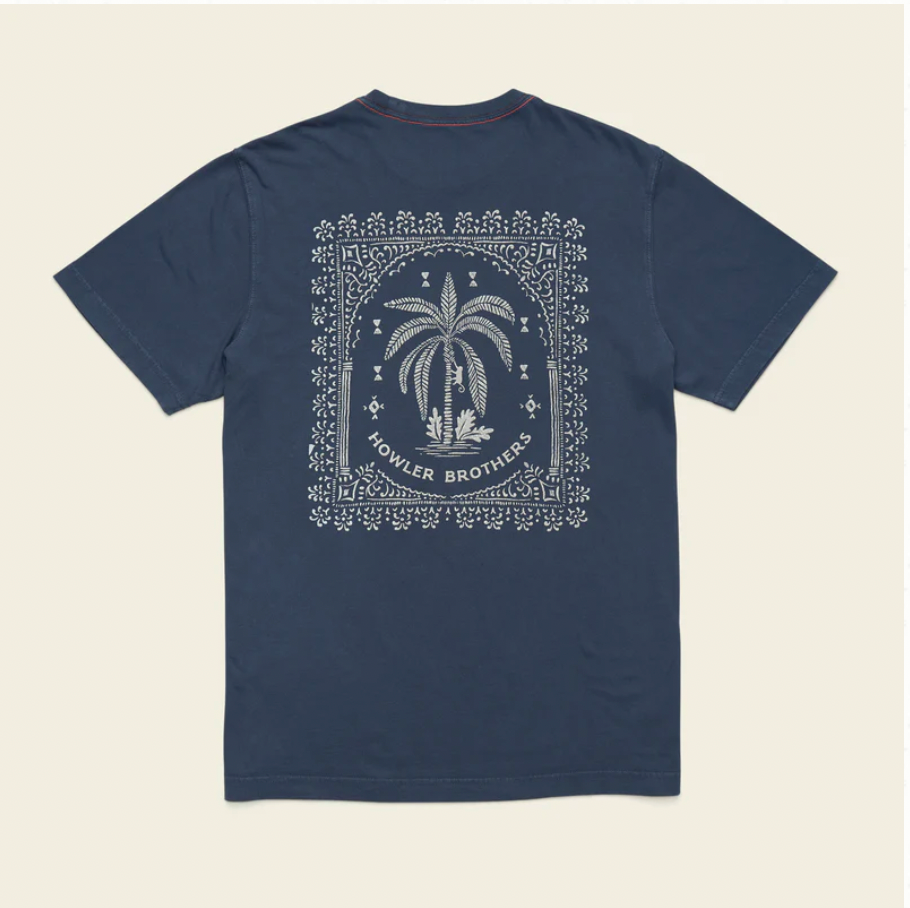 Howler Bros M SS Howler Palmetto Print Tee KEY LARGO