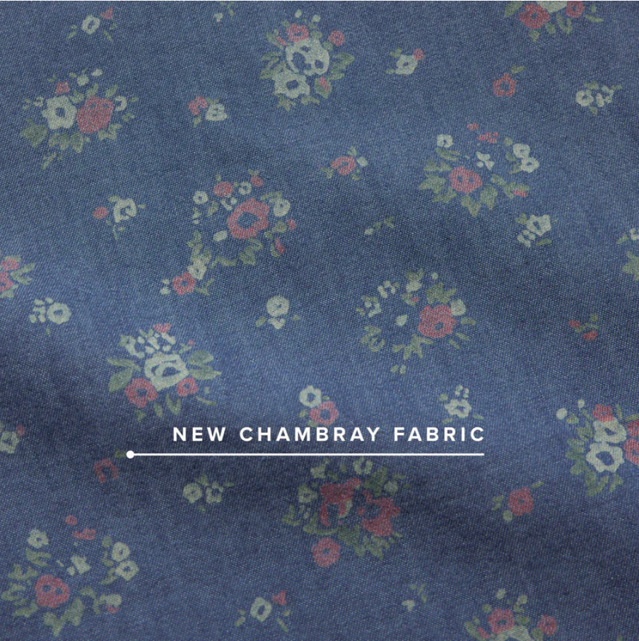 Howler Bros M SS H Bar B Snapshirt BOUQUETS WASHED INDIGO