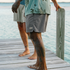 Howler Bros M Salado Seersucker Shorts CHARCOAL