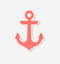 Bogg Bag Bogg Bits 2.0 CORAL ANCHOR