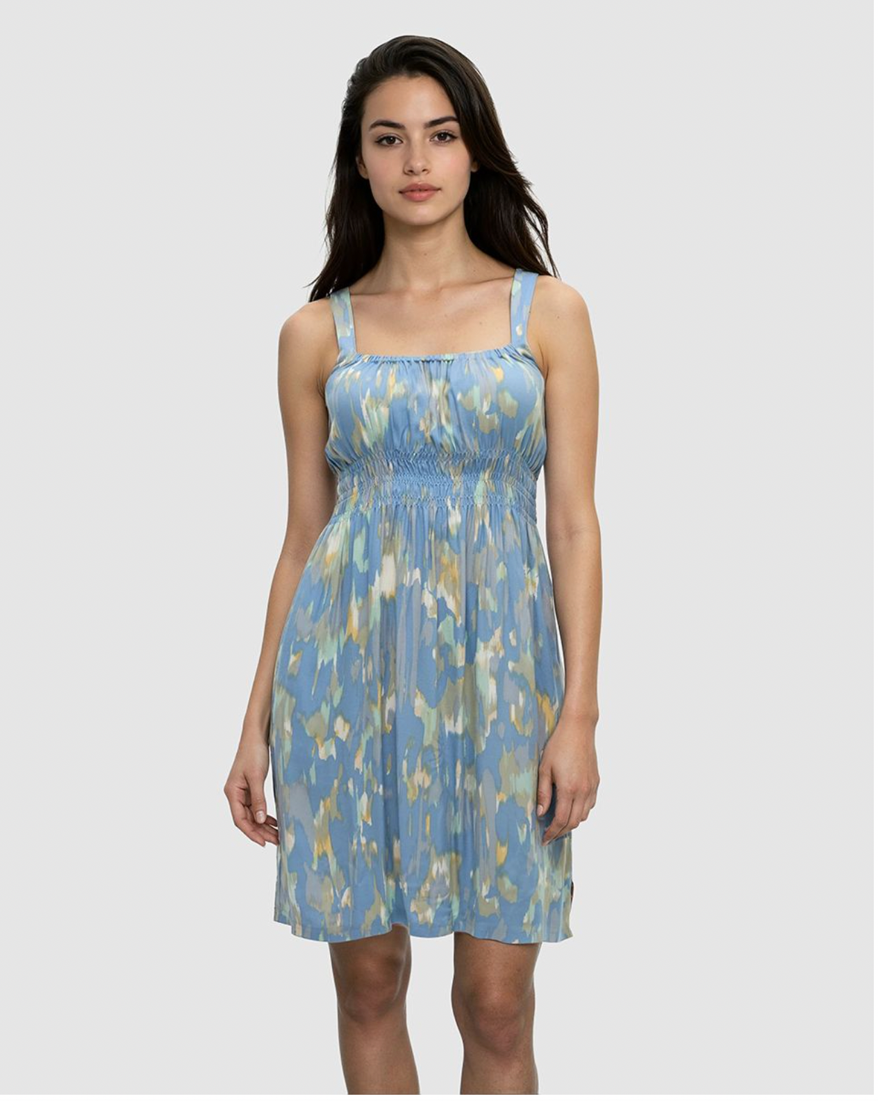 tentree W Overlook Dress LAKESIDE BLUE / BLUR