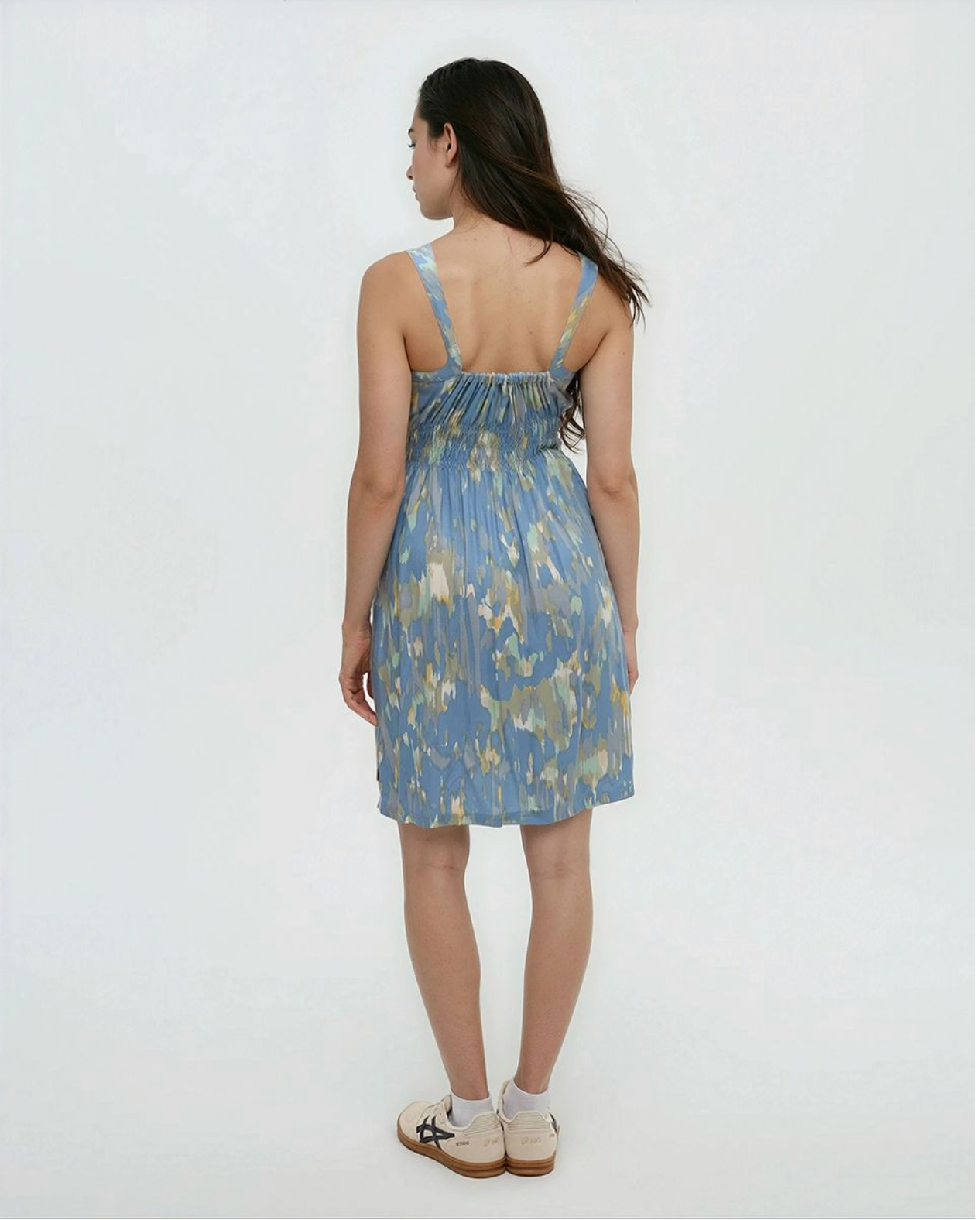 tentree W Overlook Dress LAKESIDE BLUE / BLUR