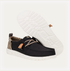 Hey Dude M Wally Craft Linen BLACK / WALNUT
