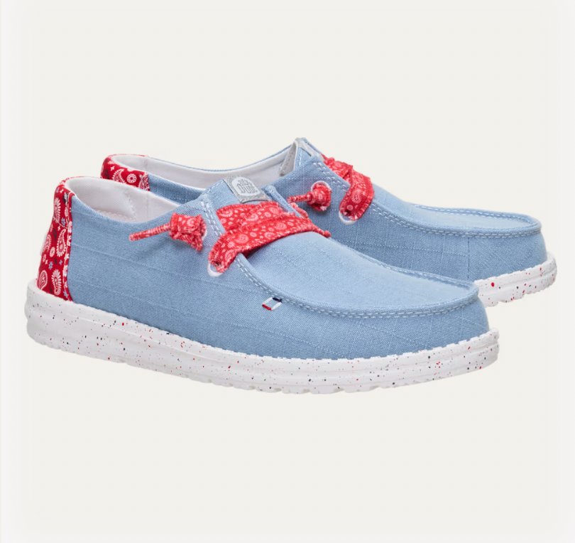 Hey Dude W Wendy Americana Paisley FADED DENIM MULTI