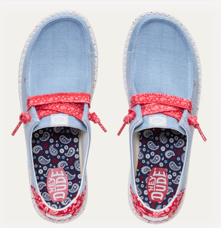 Hey Dude W Wendy Americana Paisley FADED DENIM MULTI