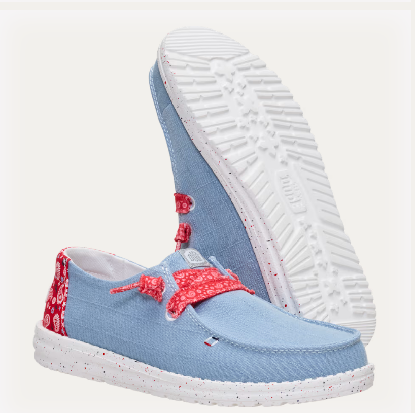 Hey Dude W Wendy Americana Paisley FADED DENIM MULTI