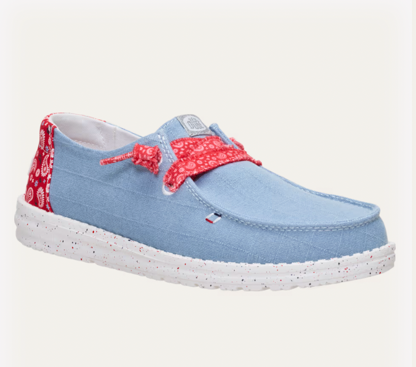 Hey Dude W Wendy Americana Paisley FADED DENIM MULTI