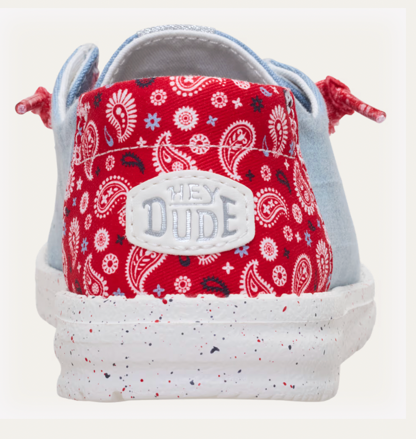 Hey Dude W Wendy Americana Paisley FADED DENIM MULTI