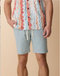 Baja Llama M Linen Shorts TOO BREEZYS - AQUA FADE