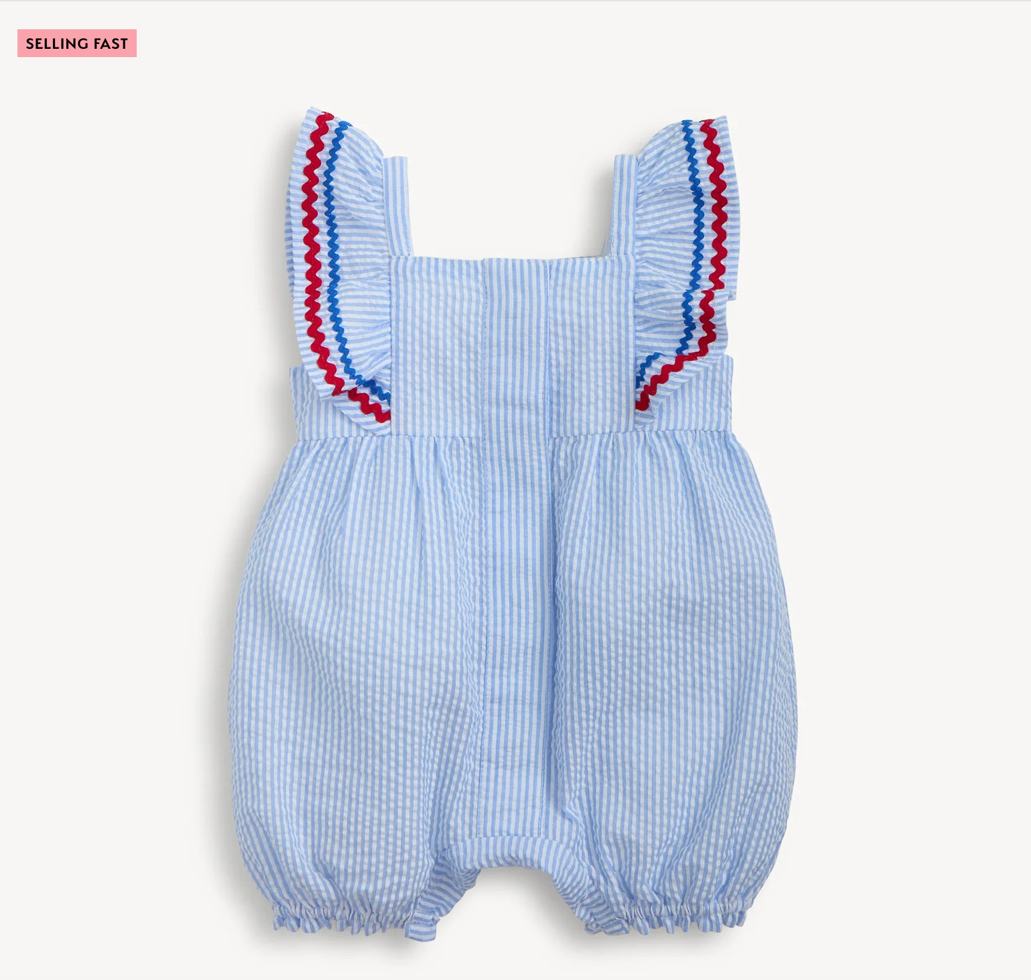 Magnetic Me Cotton Romper SEERSUCKER STRIPE