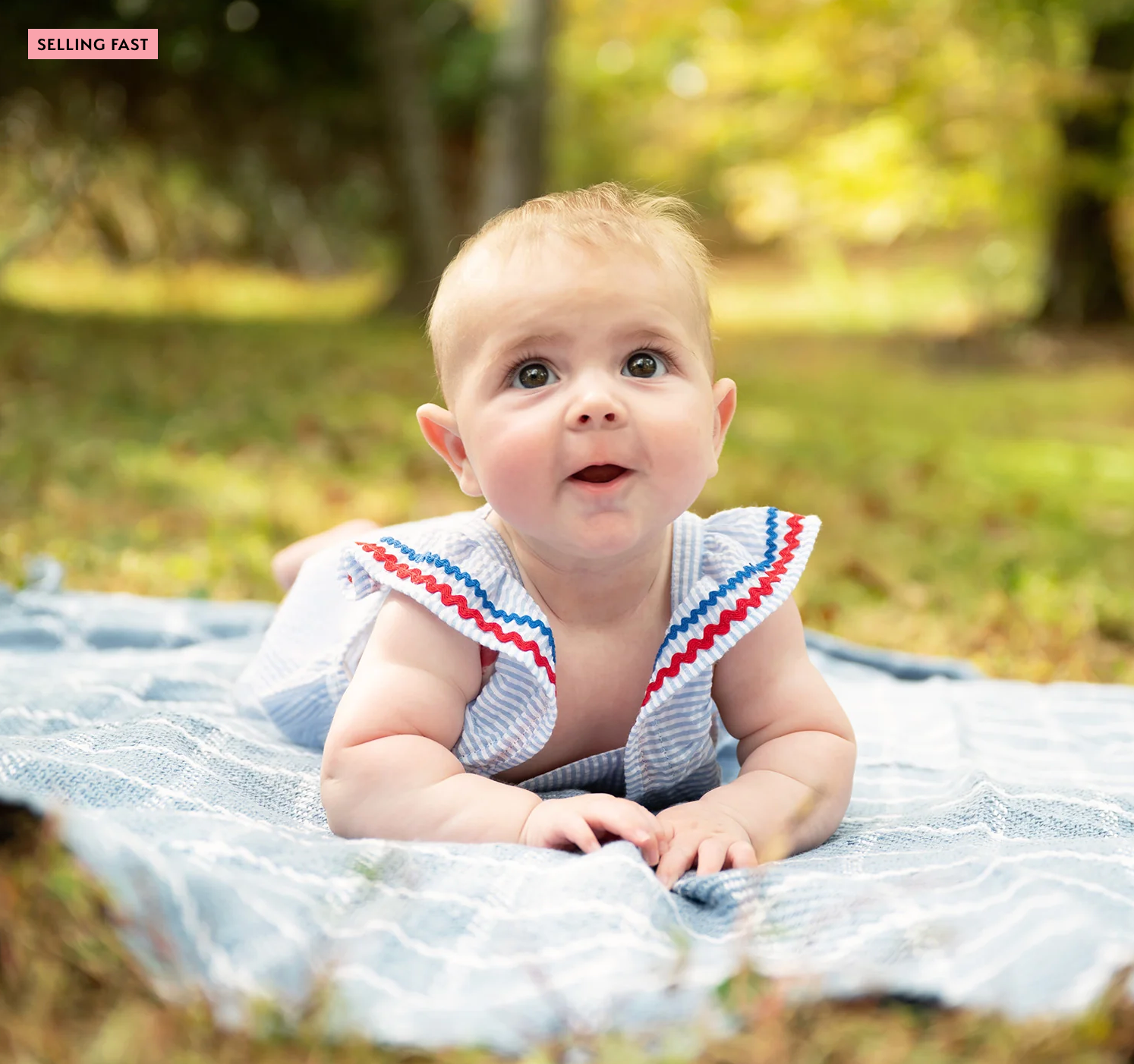 Magnetic Me Cotton Romper SEERSUCKER STRIPE