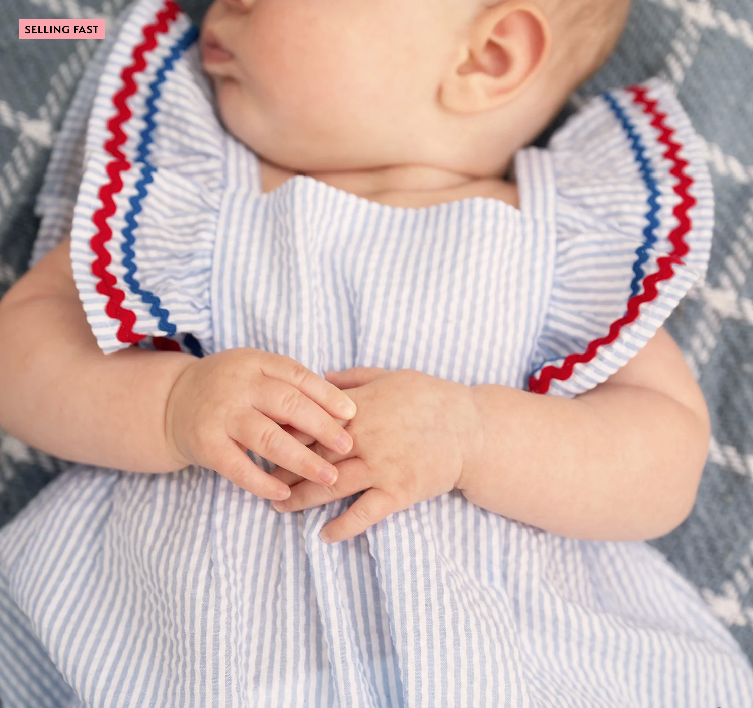 Magnetic Me Cotton Romper SEERSUCKER STRIPE