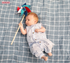 Magnetic Me Pant Romper SEERSUCKER STRIPES STARS