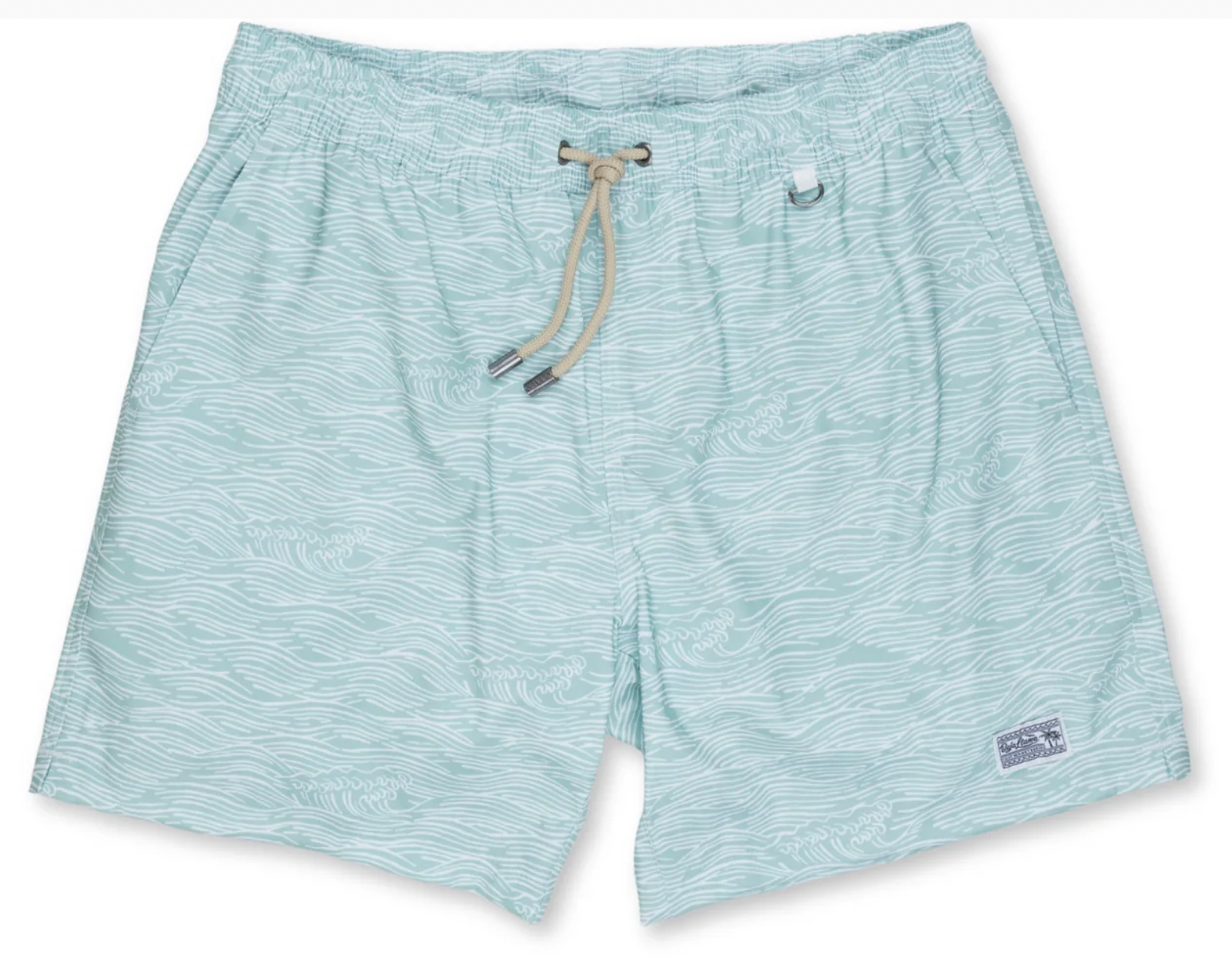 Baja Llama M Roll TIdes Stretch Swimsuit FERN GREEN