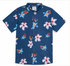 Baja Llama M SS Flower Powers Mojave Shirt BLUE