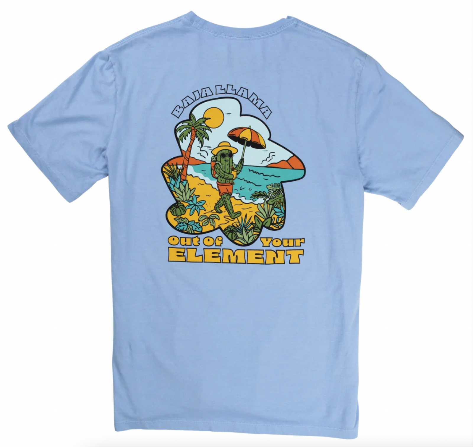 Baja Llama M SS Out of Your Element Tee BLUE