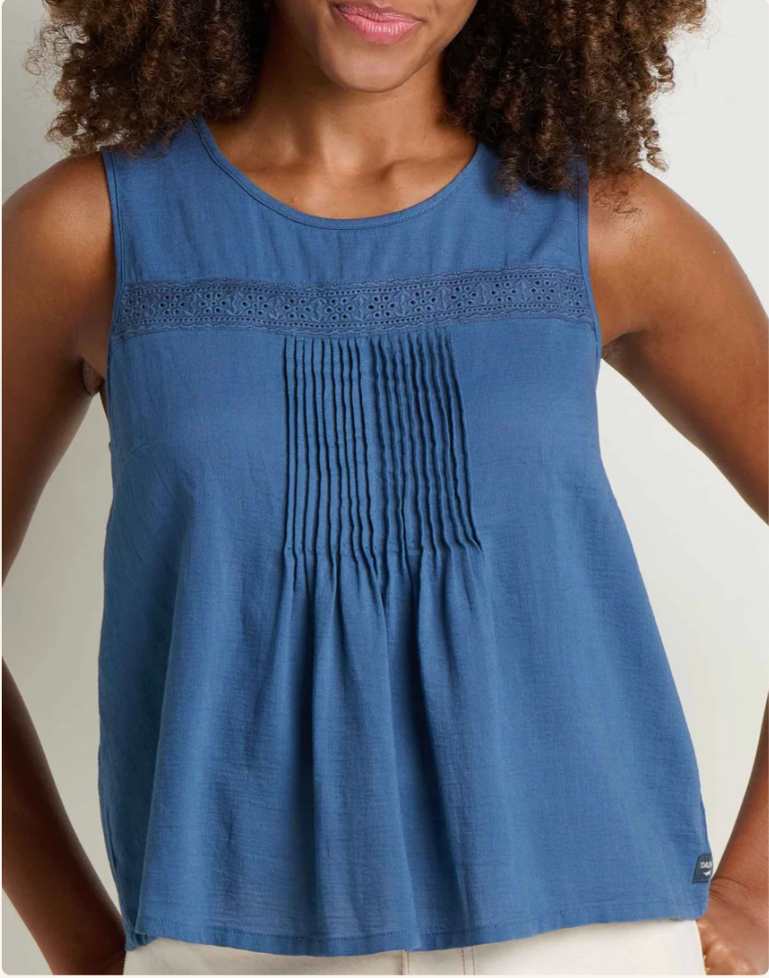 Toad & Co W Manzana Pintuck Tank CANAL