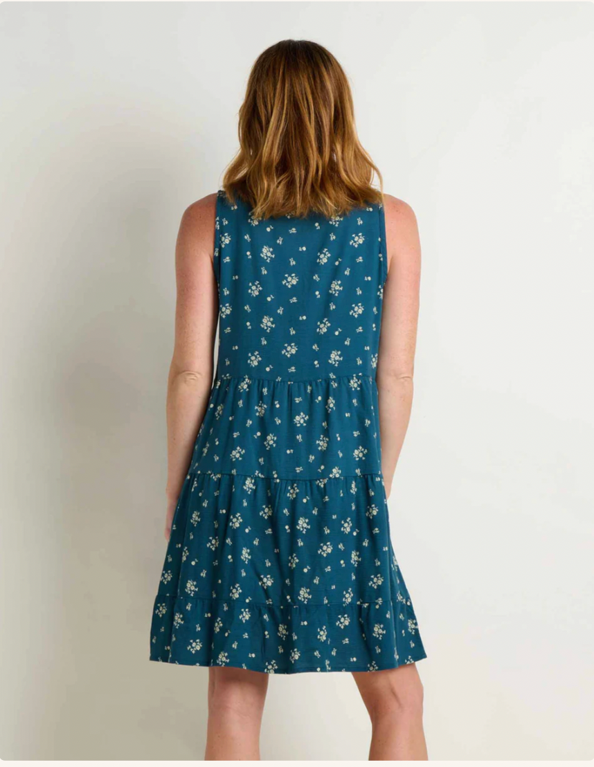 Toad & Co W Manzana Tiered Tank Dress MIDNIGHT PRINT