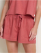 Toad & Co W Taj Hemp Pull On Short DUSTY CEDAR